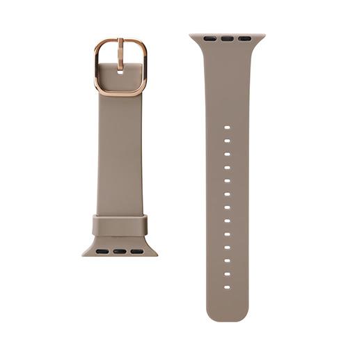 PGA PG-AW41SC03BE(ベージュ) Apple Watch 41/40/38mm用 シリコンバンド