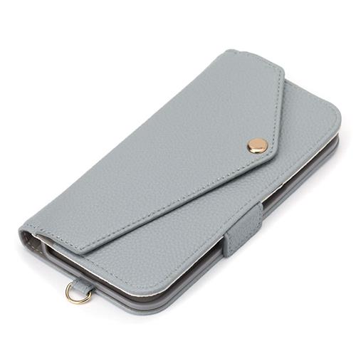 PGA PG-24AFP14GY グレー iPhone16用 ダブルフリップカバー