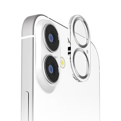 PGA PG-24ACLG10SV(クリア/シルバー) iPhone16/16Plus用 カメラフルプロテクター