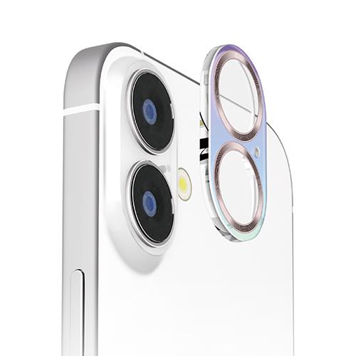 PGA PG-24ACLG14GD(オーロラ/ゴールド) iPhone16/16Plus用 カメラフルプロテクター