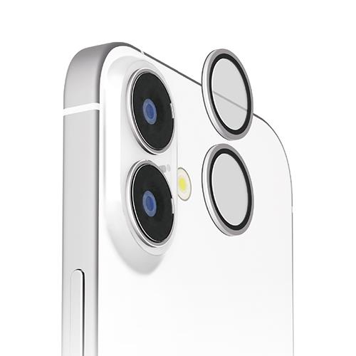 PGA PG-24ACLG20SV シルバー iPhone16/16Plus用 カメラレンズプロテクター