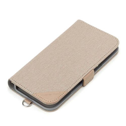 PGA PG-24BFP10BE キャンバス/ベージュ iPhone16Pro用 フリップカバー