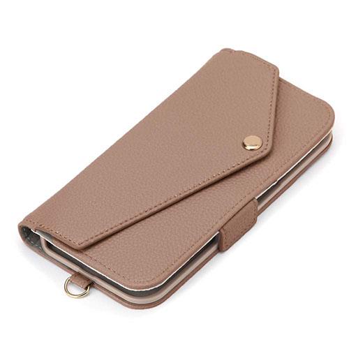 PGA PG-24BFP16BE ベージュ iPhone16Pro用 ダブルフリップカバー