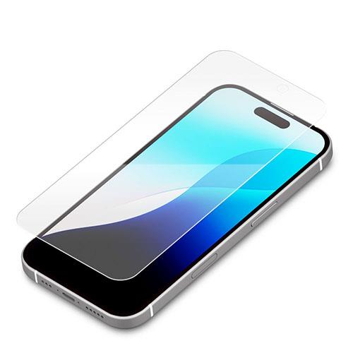 PGA PG-24BGL02BL ブルーライトカット/高透明 iPhone16Pro用 液晶保護ガラス