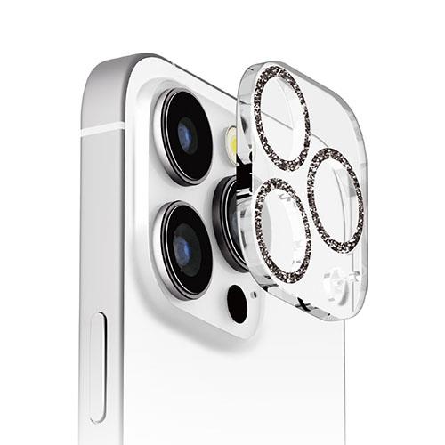 PGA PG-24BCLG06BK(ラメブラック) iPhone16Pro/16ProMax用 カメラフルプロテクター