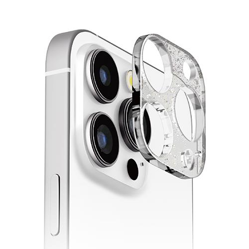 PGA PG-24BLGD03LM(ラメ) iPhone16Pro/16ProMax用 カメラレンズフレーム