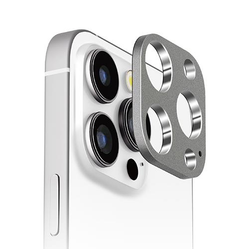 PGA PG-24BLGD05SV(アルミ/シルバー) iPhone16Pro/16ProMax用 カメラレンズフレーム