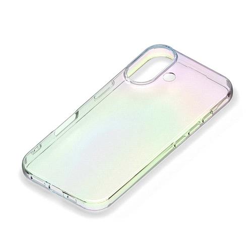 PGA PG-24CTP02AR オーロラ iPhone16Plus用 クリアソフトケース