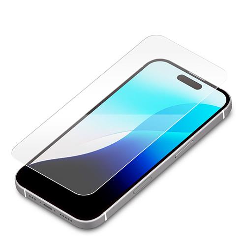 PGA PG-24CGL01CL(高透明) iPhone16Plus用 液晶保護ガラス(Dragontrail)