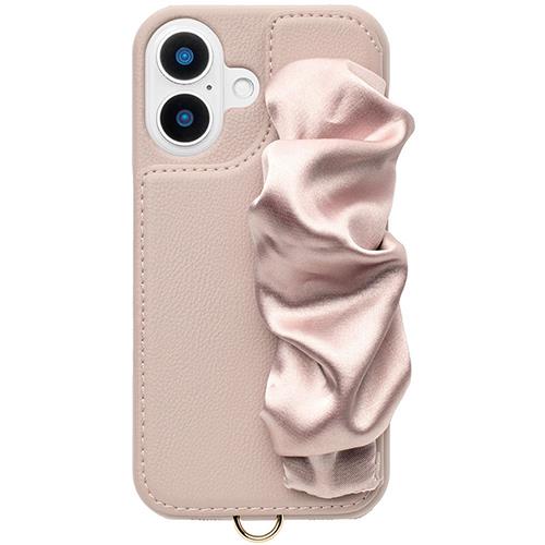 UNiCASE(ユニケース) UNICSIP24M2CSPK Classy Scrunchie Case for iPhone16用(pink)
