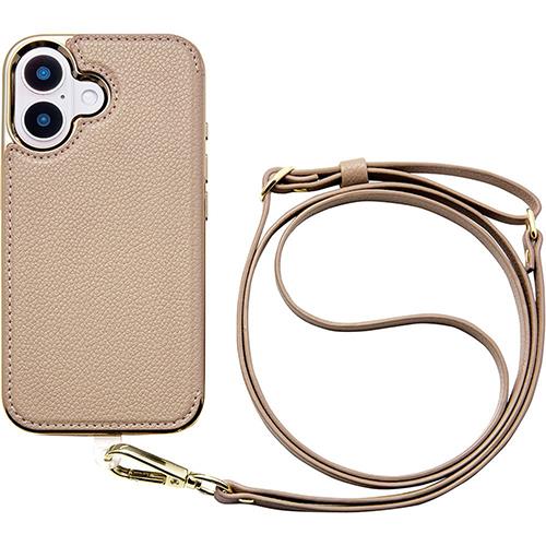 UNiCASE(ユニケース) UNICSIP24M2CBGG Cross Body Case Duo for iPhone16用(greige)