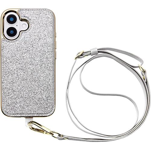 UNiCASE(ユニケース) UNICSIP24M2CBSS Cross Body Case Duo for iPhone16用(shine silver)