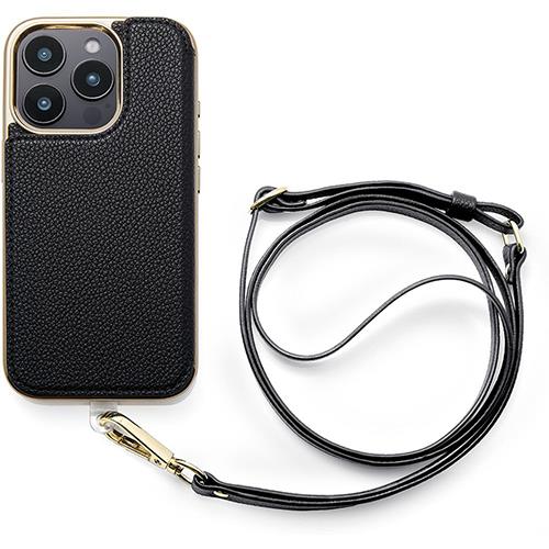 UNiCASE(ユニケース) UNICSIP24MP2CBBK Cross Body Case Duo for iPhone16Pro用(black)