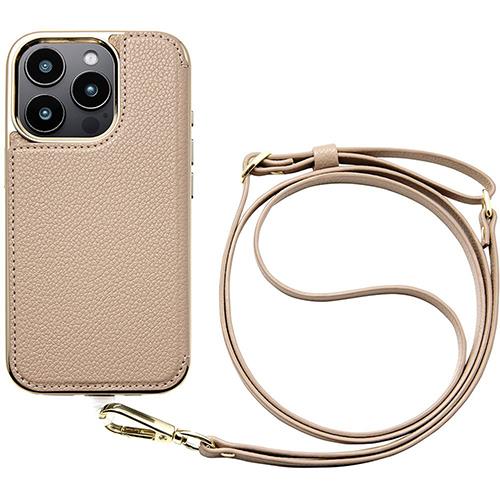 UNiCASE(ユニケース) UNICSIP24MP2CBGG Cross Body Case Duo for iPhone16Pro用(greige)