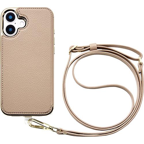 UNiCASE(ユニケース) UNICSIP24L2CBGG Cross Body Case Duo for iPhone16Plus用(greige)