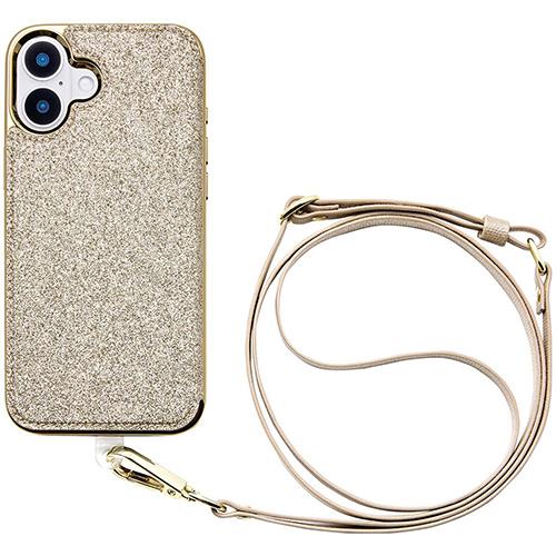 UNiCASE(ユニケース) UNICSIP24L2CBPG Cross Body Case Duo for iPhone16Plus用(prism gold)