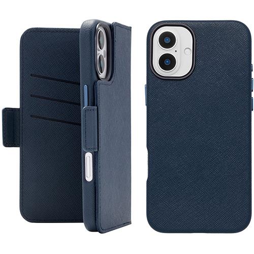 UNiCASE(ユニケース) UNICSDIP24L2MFNV 2Way Mag Flip Case for iPhone16Plus用(navy)