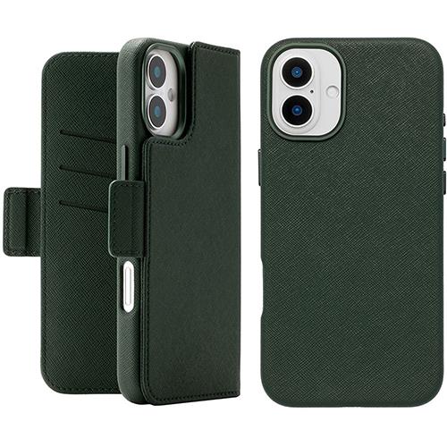 UNiCASE(ユニケース) UNICSDIP24L2MFGN 2Way Mag Flip Case for iPhone16Plus用(green)