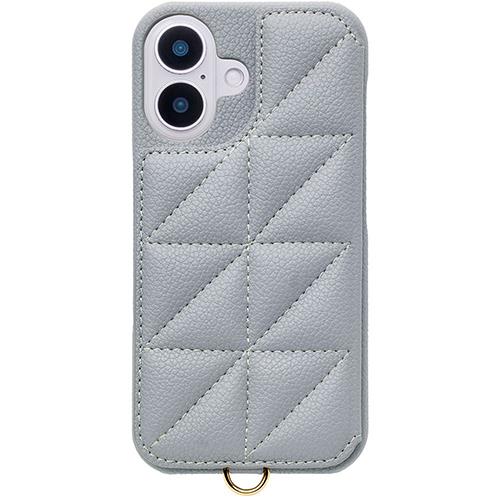 UNiCASE(ユニケース) UNICSIP24M2TPPB Triangle Puffy Case for iPhone16用(pale blue)