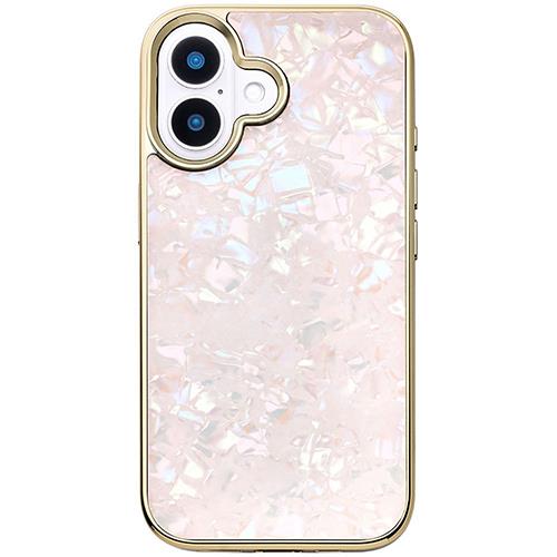 UNiCASE(ユニケース) UNICSIP24M0GSPN Glass Shell Case for iPhone16用(pink)
