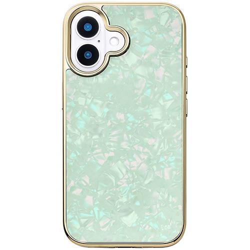 UNiCASE(ユニケース) UNICSIP24M0GSMT Glass Shell Case for iPhone16用(mint)