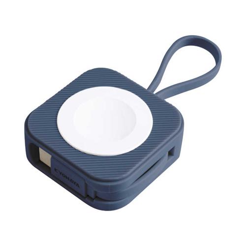 キョウハヤ JKAWC02BL(ｽﾚｰﾄﾌﾞﾙｰ) AppleWatch キーホルダー型磁器充電ケーブル 高速充電 約12cm