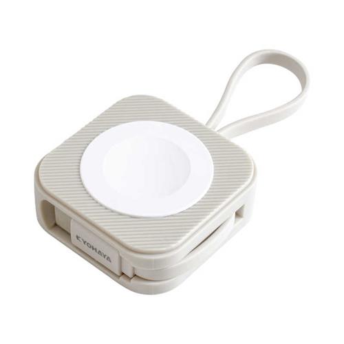 キョウハヤ JKAWC02WH(ｽﾀｰﾗｲﾄﾎﾜｲﾄ) AppleWatch キーホルダー型磁器充電ケーブル 高速充電 約12cm