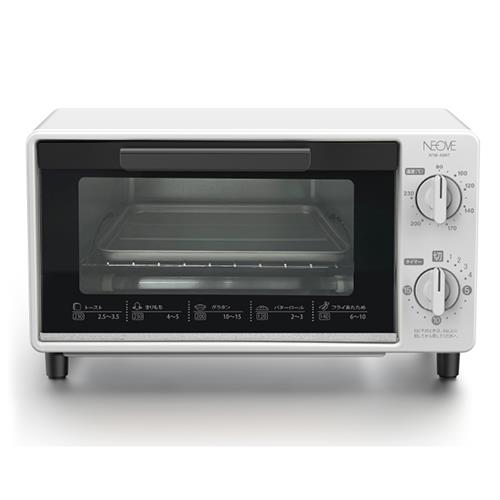 NEOVE NTM-A8-WT ホワイト 温度調節機能付き オーブントースター