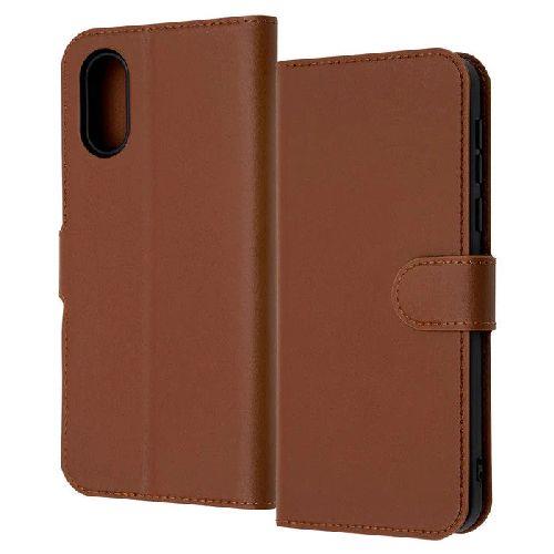 ray-out(レイ・アウト) RT-S859ELC1/DK(ブラウン) シンプルスマホ7 / 6用 耐衝撃 手帳型レザーケース Like standard シンプル マグネット