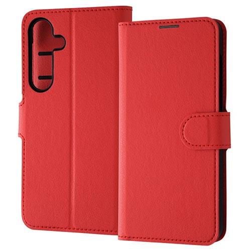 ray-out(レイ・アウト) RT-GS24ELC1/R レッド Galaxy S24用 Like standard 手帳型レザーケース シンプル