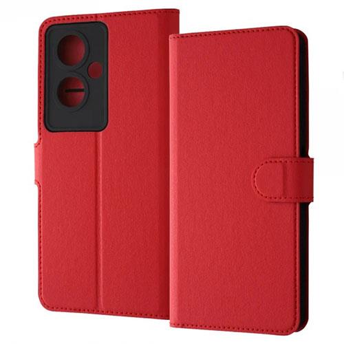 ray-out(レイ・アウト) RT-OPA79ELC1/R(レッド) OPPO A79 5G用 耐衝撃 手帳型ﾚｻﾞｰｹｰｽ ｼﾝﾌﾟﾙ ﾏｸﾞﾈｯﾄ