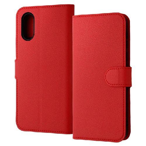 ray-out(レイ・アウト) RT-S859ELC1/R(レッド) シンプルスマホ7 / 6用 耐衝撃 手帳型レザーケース Like standard シンプル マグネット