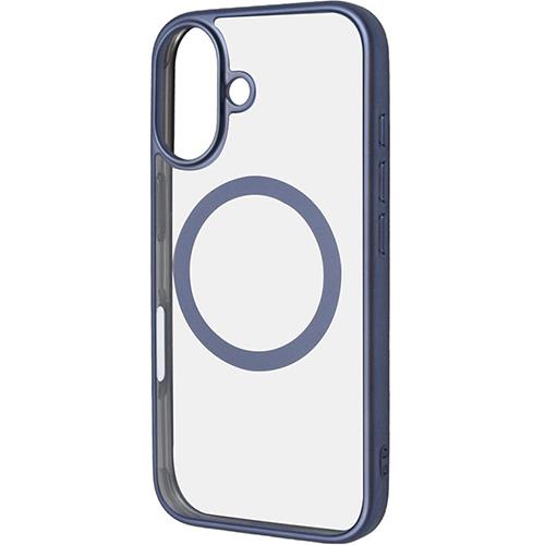 ray-out(レイ・アウト) RTP46MG3/LAM iPhone16用 MagSafe対応 衝撃吸収 ﾊﾞﾝﾊﾟｰ ﾒﾀﾘｯｸ ﾊｲﾌﾞﾘｯﾄﾞｹｰｽ ﾗｲﾄﾌﾞﾙｰ