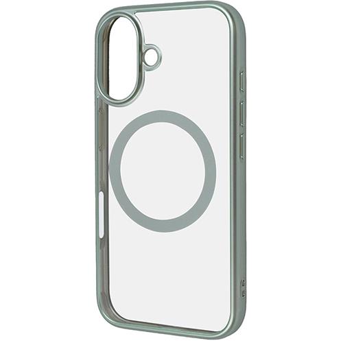 ray-out(レイ・アウト) RTP46MG3/LGM iPhone16用 MagSafe対応 衝撃吸収 ﾊﾞﾝﾊﾟｰ ﾊｲﾌﾞﾘｯﾄﾞｹｰｽ ﾗｲﾄｸﾞﾘｰﾝ