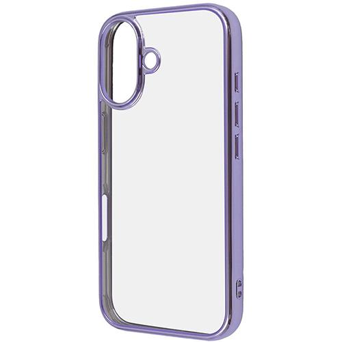 ray-out(レイ・アウト) RTP46CC16/LDM iPhone16用 衝撃吸収 ﾊﾞﾝﾊﾟｰ ﾒﾀﾘｯｸ ﾊｲﾌﾞﾘｯﾄﾞｹｰｽ ラベンダー