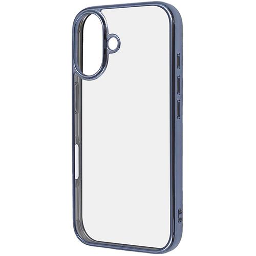 ray-out(レイ・アウト) RTP46CC16/LAM iPhone16用 衝撃吸収 ﾊﾞﾝﾊﾟｰ ﾒﾀﾘｯｸ ﾊｲﾌﾞﾘｯﾄﾞｹｰｽ ライトブルー