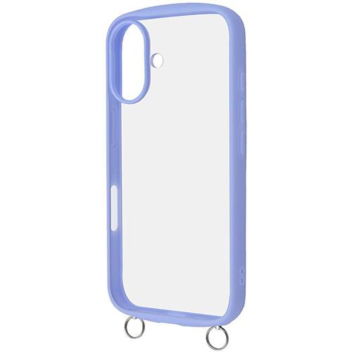 ray-out(レイ・アウト) RTP46CMD1/PA iPhone16用 Puffull 耐衝撃 ﾊﾞﾝﾊﾟｰ ハイブリッドケース ペールブルー