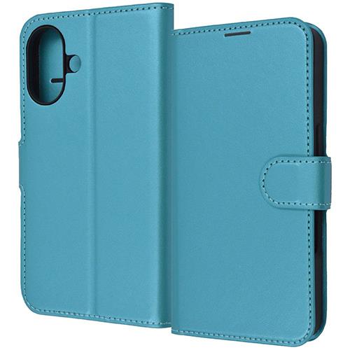 ray-out(レイ・アウト) RTP46ELC1/A iPhone16用 耐衝撃 ﾏｸﾞﾈｯﾄﾍﾞﾙﾄ ｼﾝﾌﾟﾙ 手帳型ﾚｻﾞｰｹｰｽ シャイニーブルー