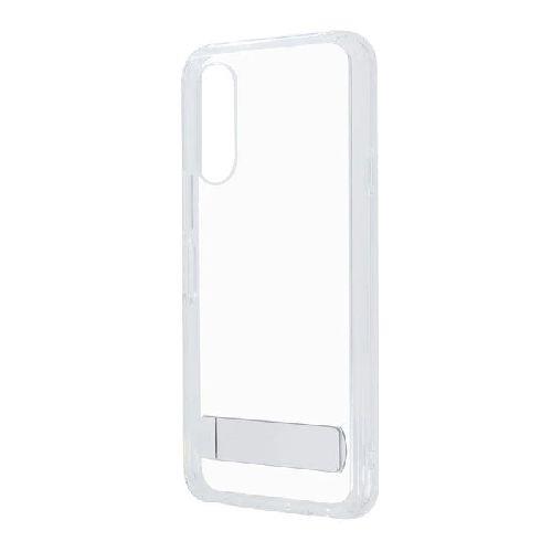 ray-out(レイ・アウト) RT-FRS24ASTA1/CM(クリア) らくらくスマートフォン a / Lite用 Like standard スタンド付き 衝撃吸収 バンパー ﾊｲﾌﾞﾘｯﾄﾞｹｰｽ