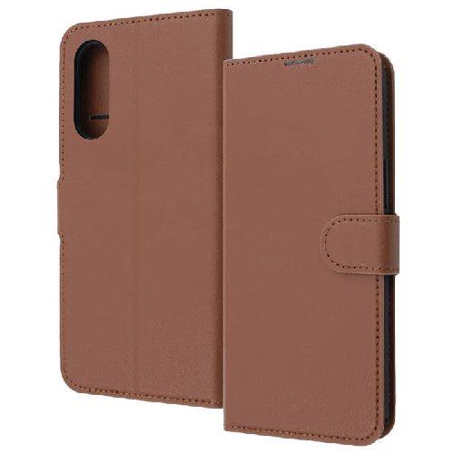 ray-out(レイ・アウト) RT-FRS24AELC9/DK(ブラウン) らくらくスマートフォン a / Lite用 Like standard 耐衝撃 ルーペ付き ﾏｸﾞﾈｯﾄﾍﾞﾙﾄ 手帳型ﾚｻﾞｰｹｰｽ