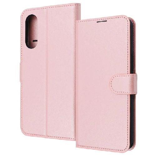 ray-out(レイ・アウト) RT-FRS24AELC9/P(ｼｬｲﾆｰﾋﾟﾝｸ) らくらくスマートフォン a / Lite用 Like standard 耐衝撃 ルーペ付き ﾏｸﾞﾈｯﾄﾍﾞﾙﾄ 手帳型ﾚｻﾞｰｹｰｽ