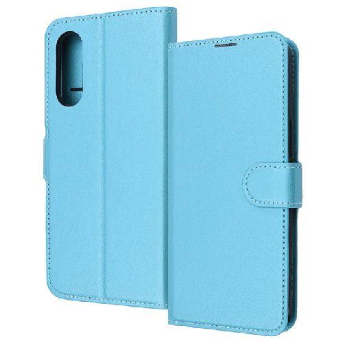 ray-out(レイ・アウト) RT-FRS24AELC9/A(ｼｬｲﾆｰﾌﾞﾙｰ) らくらくスマートフォン a / Lite用 Like standard 耐衝撃 ルーペ付き ﾏｸﾞﾈｯﾄﾍﾞﾙﾄ 手帳型ﾚｻﾞｰｹｰｽ