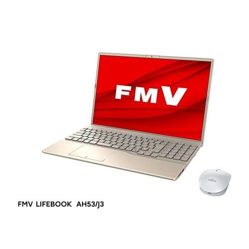 【長期5年保証付】富士通(FUJITSU) FMVA53J3G LIFEBOOK AH 16型 Ryzen 7/16GB/512GB/Office+365 ベージュゴールド Windows 11Home ノートパソコン