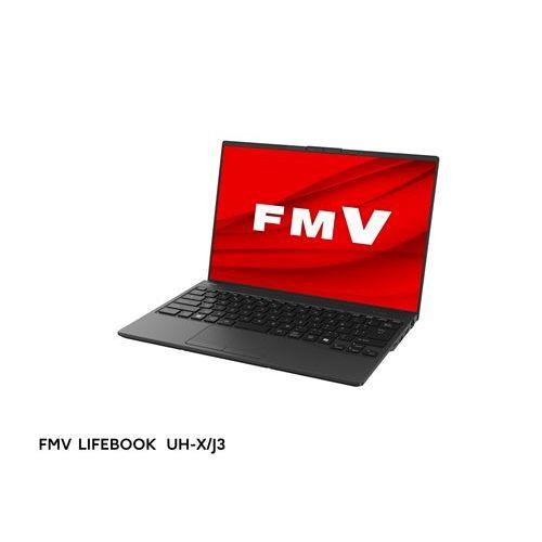 【長期5年保証付】富士通(FUJITSU) FMVUXJ3B LIFEBOOK UH 14型 Core Ultra 7/16GB/512GB/Office+365 ピクトブラック Win11Pro ノートパソコン