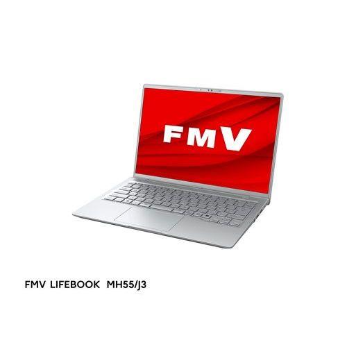 【長期5年保証付】富士通(FUJITSU) FMVM55J3S LIFEBOOK MH 14型 Ryzen 5/16GB/256GB/Office+365 ファインシルバー Windows 11Home ノートパソコン