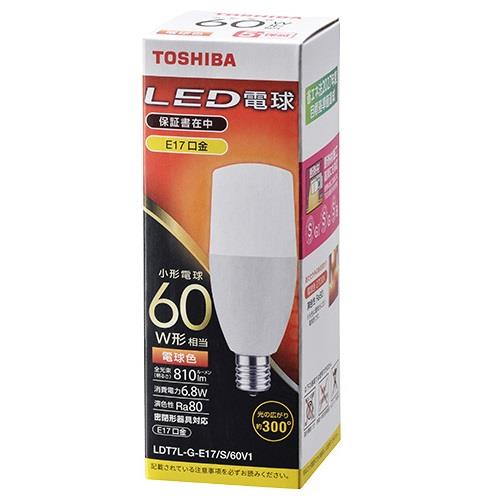 東芝(TOSHIBA) LDT7L-G-E17/S/60V1 LED電球 電球色 E17口金 60W形相当 810lm