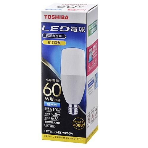 東芝(TOSHIBA) LDT7D-G-E17/S/60V1 LED電球 昼光色 E17口金 60W形相当 810lm