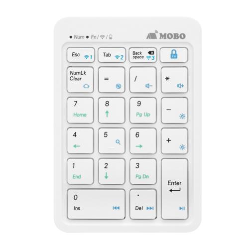アーキサイト AM-NPBW22-WH(ホワイト) MOBO TenkeyPad 2 Duo