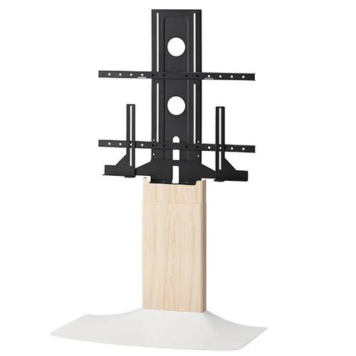 朝日木材加工 WS-F820-NW ナチュラル木目&ホワイト 壁寄せテレビスタンド