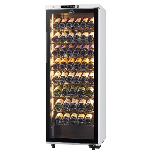 【標準設置料金込】【長期保証付】フォルスター(forster) ST-209GL W ロングフレッシュ 日本製ワインセラー 74本収納 左開き 傾斜ラック標準装備 酷暑対応 省エネモデル ホワイト